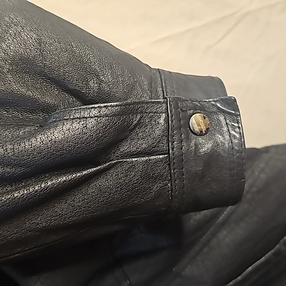 Men's Leather Jacket, Size 3XL, Color: Black - Picture 5 of 8